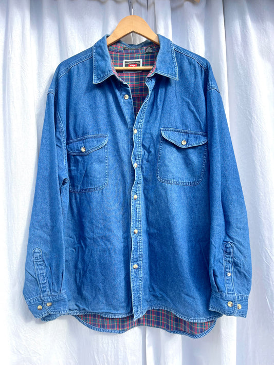 90’s Wrangler ‘Hero’ Lined Denim Shirt/Jacket