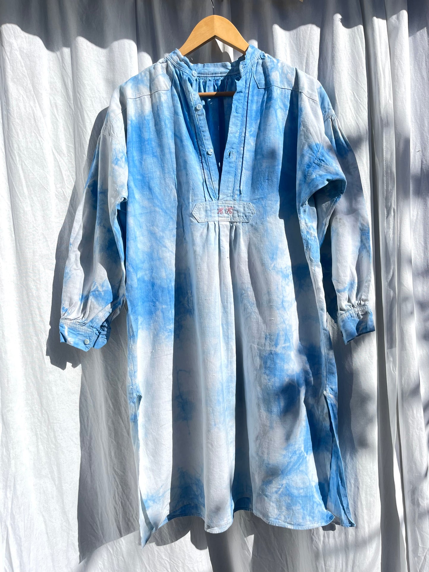 Edwardian Indigo Dyed Dress /Smock / Tunic