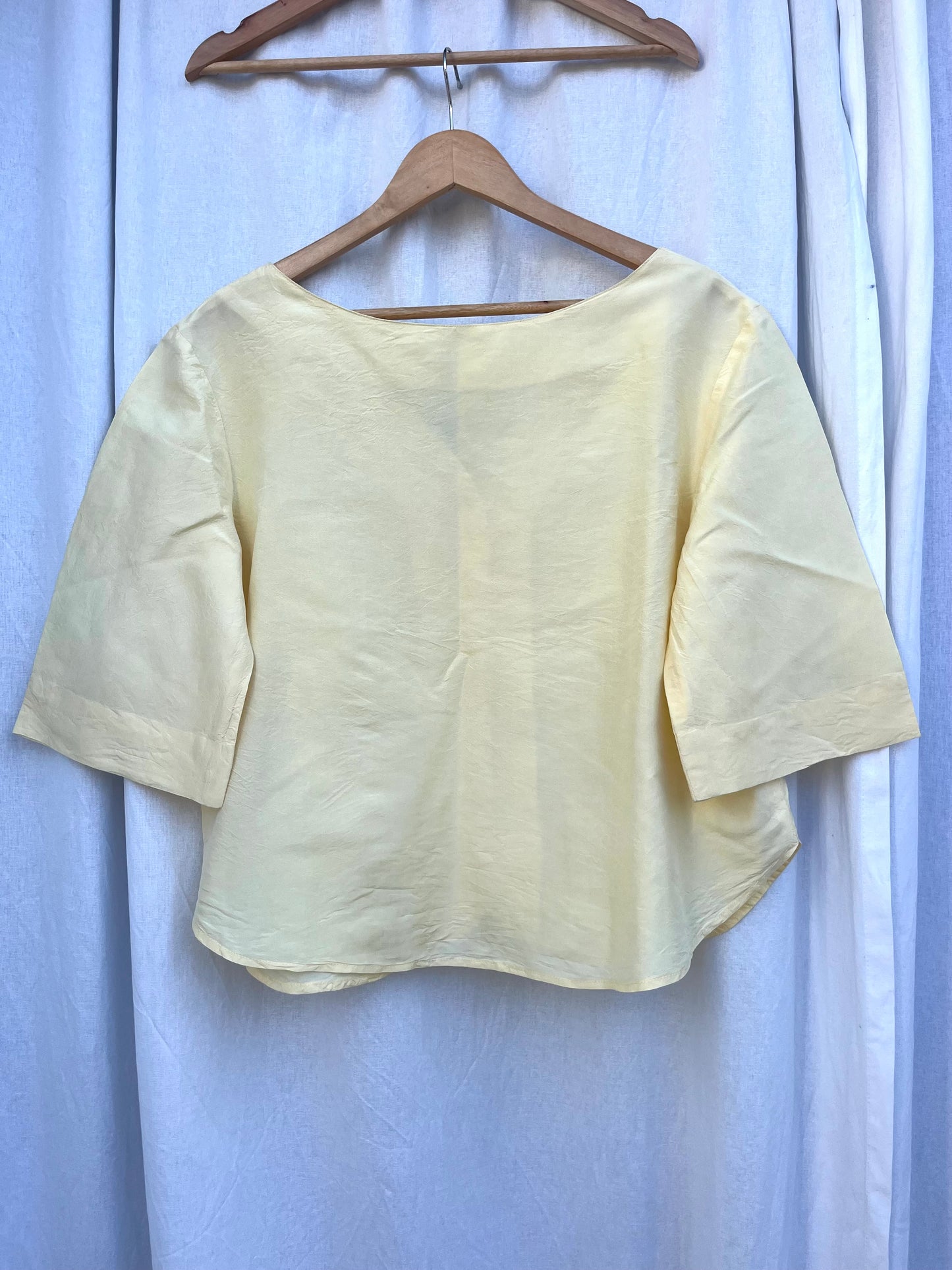 Beautiful Handmade Butter Yellow Shirt