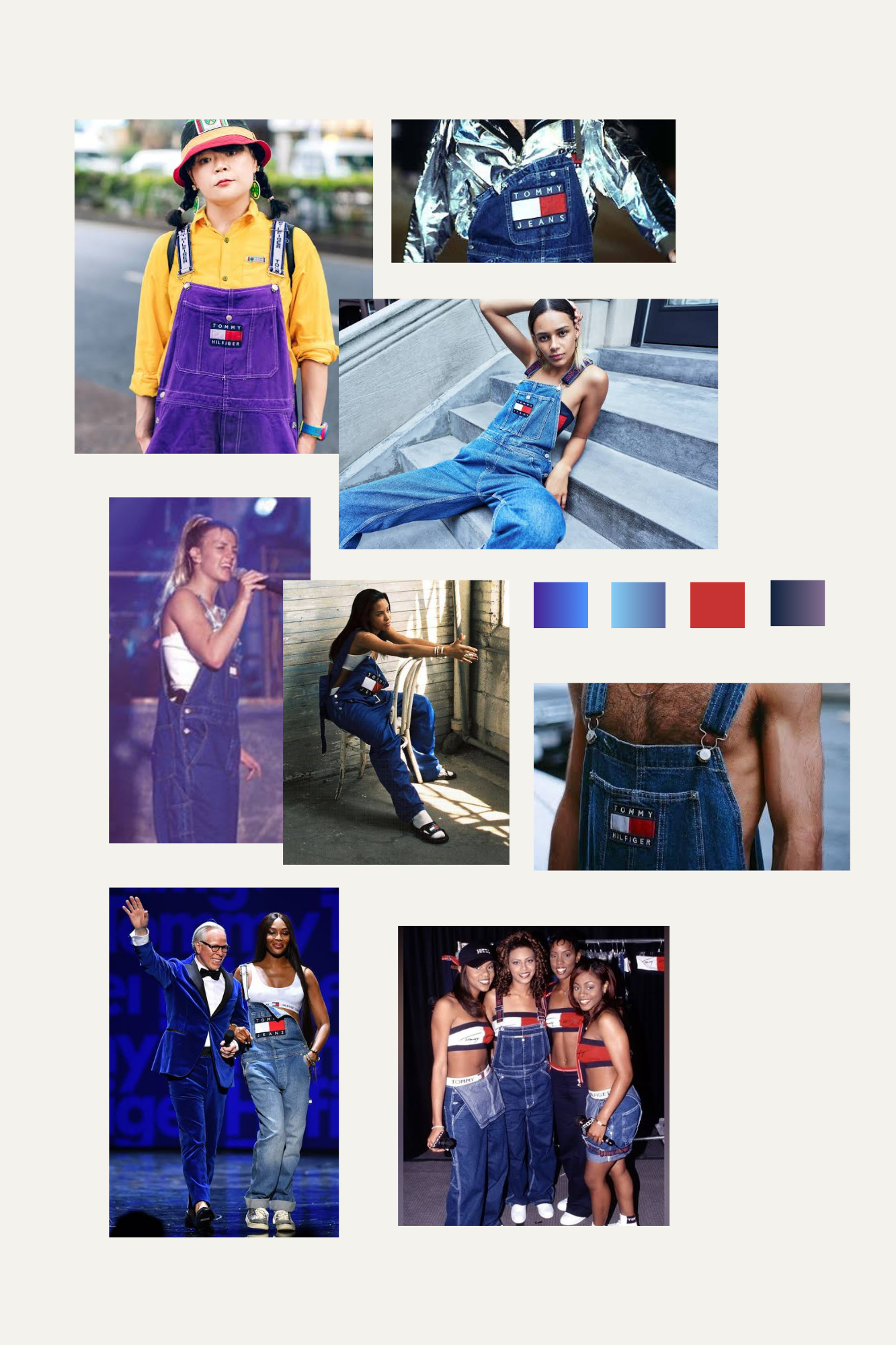 90’s Tommy Hilfiger Carpenter Overalls