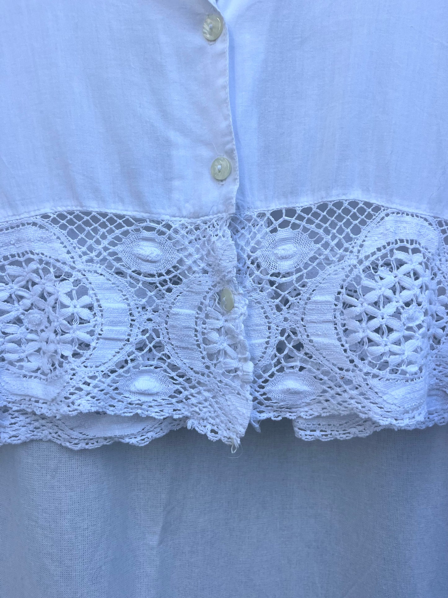 90’s Charlotte Halton Lace Crop Shirt