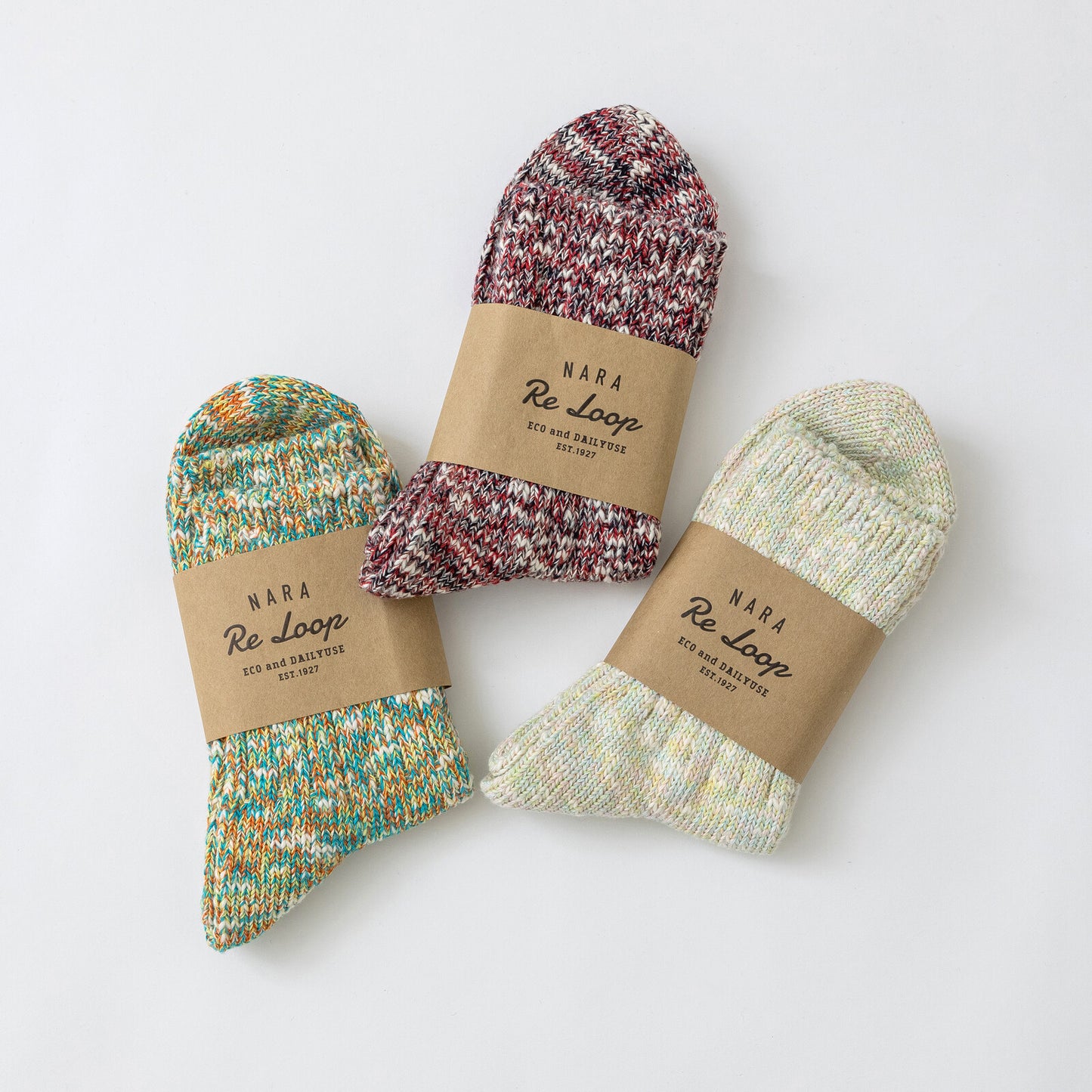 Japanese Recycled Cotton Socks Speckled